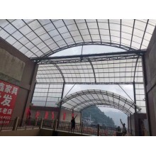 大跨度鋼架，網(wǎng)架采光頂棚用輕型防火阻燃陽光板耐力板聚碳酸酯板