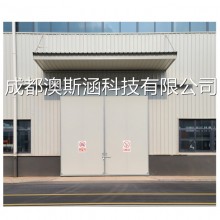 雙扇推拉門(mén) 工業(yè)平移門(mén) 廠房電動(dòng)推拉門(mén) 車間彩鋼板工業(yè)推拉門(mén)